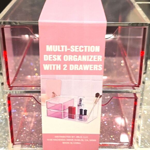 At Home Acrylic Multi-Section Organizer w/2 Drawers - Picture 10 of 10